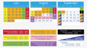 *to Enter Kentucky Kingdom And Hurricane Bay During - Kentucky Kingdom Schedule 2018 #390500