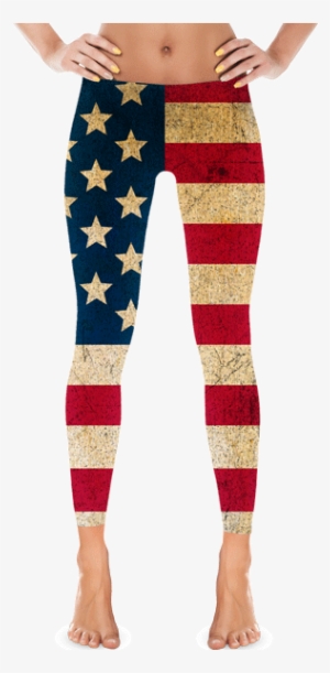 American Flag Grunge Leggings - Dallas Cowboys Legging Xs #390635