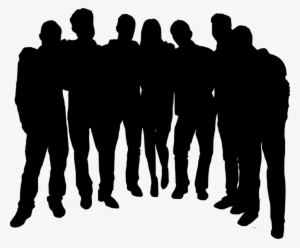Free Png Group Photo Posing Silhouette Png Images Transparent - Group Of People Silhouette Transparent Background #390742