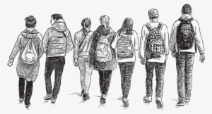 Png Library Library Social Deep For Free Download On - Drawing Of Students In A School #390851