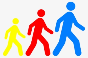 Walking Club Clipart - People Walking Clipart #390924