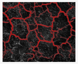 Cracked Stone With Red Glow - Earthquake #390925