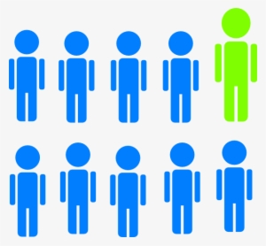 People Clipart Group 10 - 1 In 10 People Clipart #391739