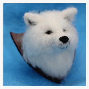 White Wolf Brooch - Stuffed Toy #391740