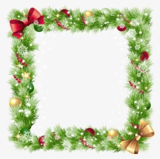 Transparent Christmas Png Border Frame - Christmas Frame Png #391808