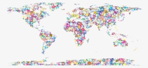 This Free Icons Png Design Of Sweet Tiled World Map #392554