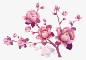 Flowers Flores Branch Rama Branches Ramas Limb Flor - Purple Flower Clipart Png #392904