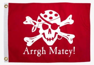 Arrgh Matey Pirate Flag - Pirate One Eyed Jack Flag - 3x5 Ft #393036