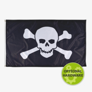 Pirate Flag - Bastion Laser Engraved Mag Butt Plate, Magazine Floor #393086