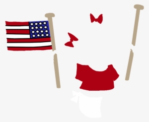 Flag Baby Girl Adoption Shower Invitation Mandys Moon - Flag Of The United States #393585