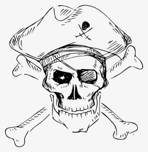 Piracy Skull And Crossbones Stock Photography Human - Drawing Pirate Skull And Crossbones #393684