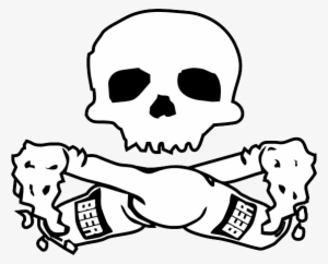 An Awesome Icon For Booze Loving Pirates - Skull And Cross Bottles #393911