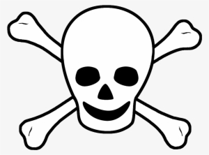 Pirate Clipart Bone - Cartoon Skull And Bones #394083