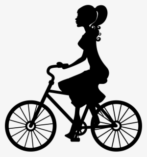 Bike Png Clipart Car Images In Png - Girl On Bike Silhouette #394194