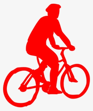 How To Set Use Cyclist Icon Red Clipart #394244