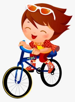 Png Clip Art - Kids Cycling Clipart #394675