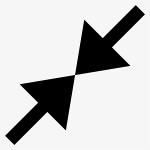 Png Shrink Banner Royalty Free Library - Compress Icons #394954