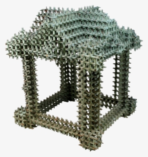 A Wonderful Hand Crafted Piece Of Wooden Folk Art Or - Tramp Art #394973