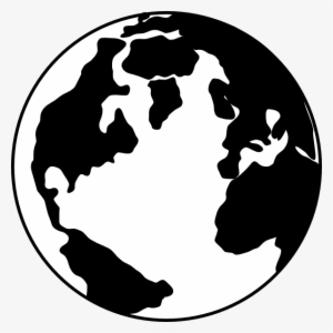 This Free Clipart Png Design Of Bw Globe #395313