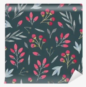 Watercolor Seamless Floral Pattern Wall Mural • Pixers® - Watercolor Painting #395667