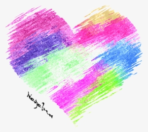 Heart In Watercolor Never Breaks - Heart #396076