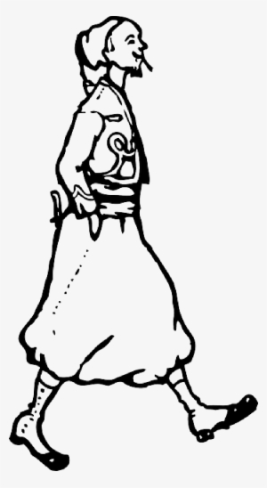 Person Outline Old Outline People Lady Woman Person - Outline Of Walking #397812 Person Outline Old Outline People Lady Woman Person - Outline Of Walking #397812