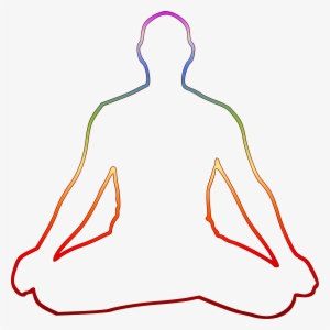 Yoga Outline Png - Meditation Pose Outline #398056