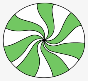 Green Peppermint Christmas Candy Clip Art - Green Mint Clip Art #398107