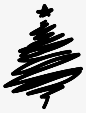 Abstract Christmas Tree Vector - Hand Drawn Christmas Tree Png #398266