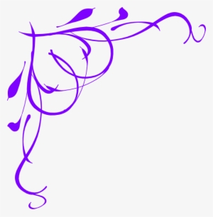 Vine Heart Purple Clip Art At Clker - Ribbon Border Clipart #398319