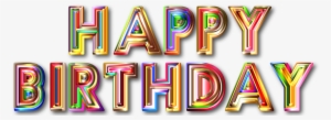 This Free Icons Png Design Of Happy Birthday Typography #398326