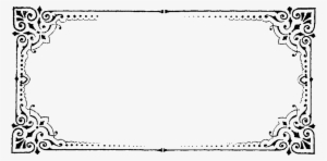 Flourish Border Png - Border Design For Label #398483
