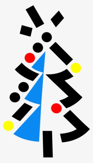 Vector Illustration Of Evergreen Christmas Tree - Circle #398820