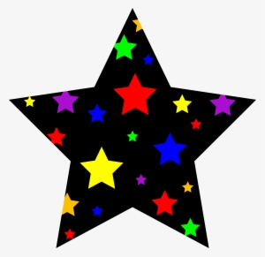 Colorful Starry Star Symbol - Colorful Star Clipart #398821