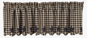 Vhc Brands Black Star Scalloped Valance Stars 20161 - Vhc Brands Star Scalloped Curtain Valance #398991