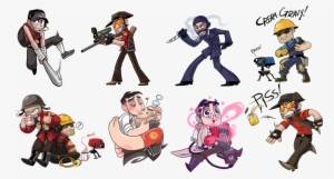 Tf2 Chibis By Owlys On Deviantart - Tf2 Chibi Characters #399220