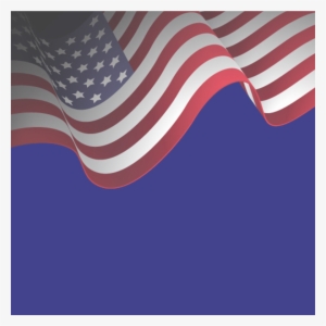 American Flag Ribbon Clipart Transparent Background - American Flag Psd #399522