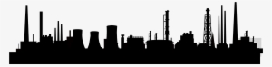 Svg Royalty Free Download Collection Of Free Factories - Factory Skyline Silhouette #399687