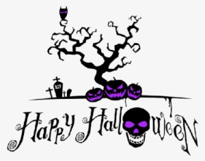 Happy Halloween Logo And Pumpkin - Spooky Happy Halloween #3900493