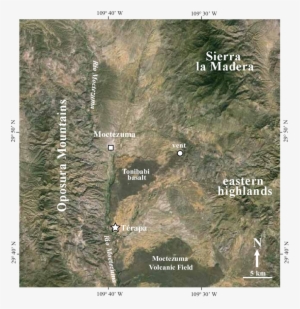 Satellite Image Of Térapa, Sonora, Mexico And Its Location #3901163