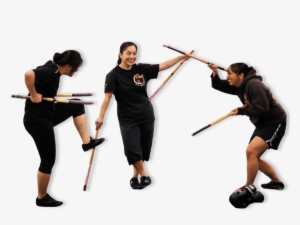 Three Woman Practicing Kali Mkg - Arnis #3901830