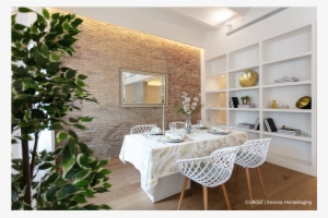 Double Dinner Table - Interior Design #3902374