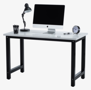 Fineboard Stylish Home Office Computer Desk Writing - Black Outdoor Bench Wood #3902656