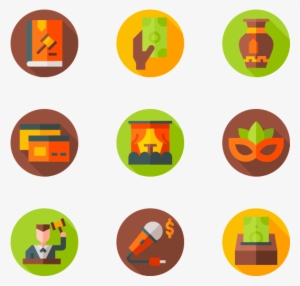 Auction - Communication Flat Icon Png #3903528