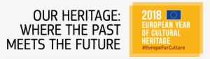 Eych2018 Logossignature Yellow En - European Year Of Cultural Heritage #3903922