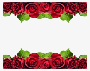 Red Roses Border Png - Red Roses Border Design Hd #3904728