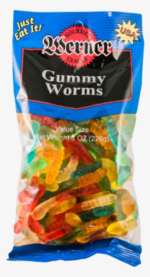 Werner Gummy Worms 6 Count Case #3904953