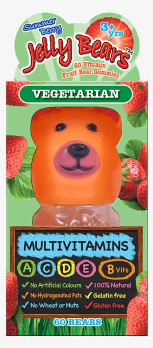 Jelly Bears Multivitamins Fruit Bear 60 Chewables - Jelly Bears Calcium Berries 60 Gummies #3905231