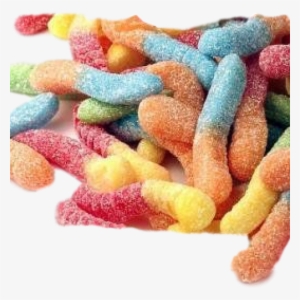 T.r. Toppers Gummi Worms Mini Sour Sanded Neon - 4.5 #3905421