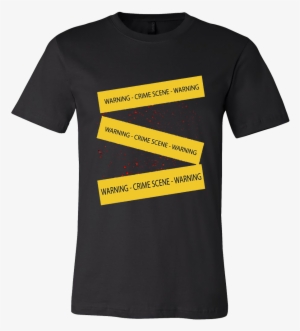 Crime Scene Tape Shirt With Blood Stains For Halloween - Shirt #3905869